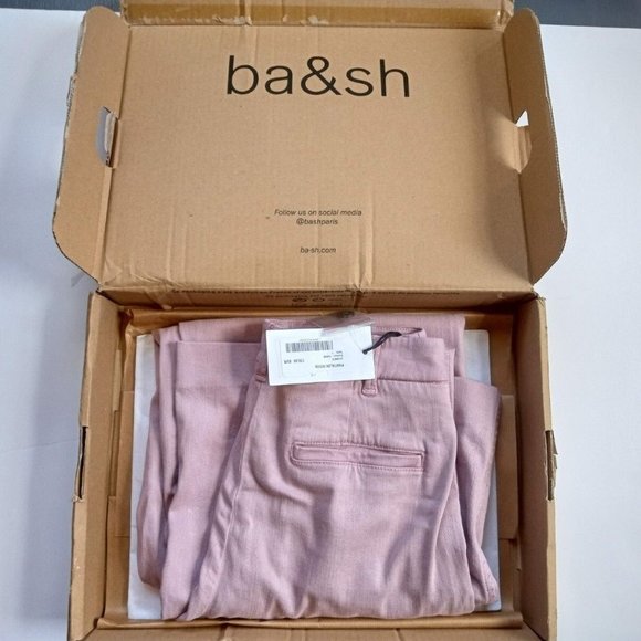 NEW! BA&SH Pink Pants, size 1, US 4, New With Tag - Picture 15 of 15